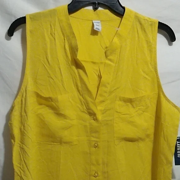 SALE! NWT Old Navy Rayon Yellow Tunic 💛 Sz.M (BX14) - Picture 2 of 9